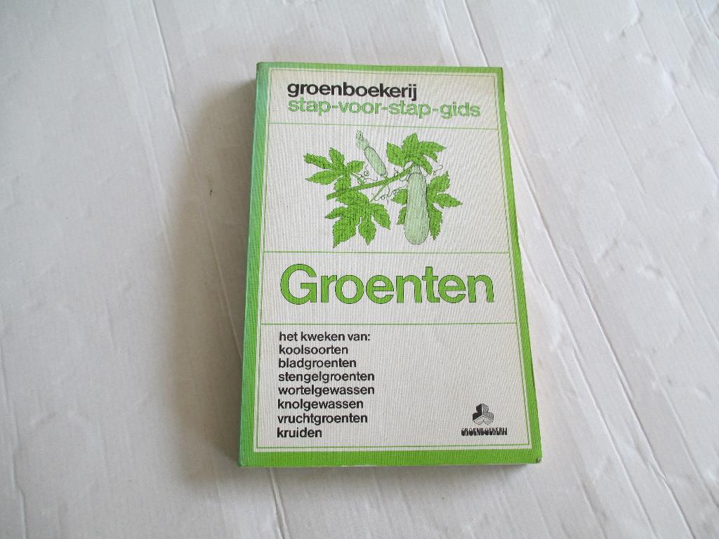 groenboekerij - groenten kweken - stap-voor-stap-gids, Ophalen of Verzenden, Gelezen, Moestuin