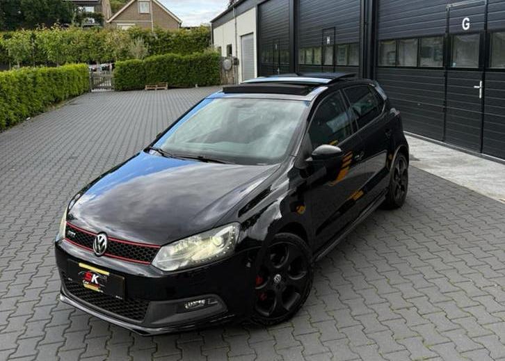 Volkswagen Polo 1.4 TSI GTI DSG 2012 Nieuwe Ketting en DSG ✅, Stof, 1169 kg, Zwart, 4 cilinders