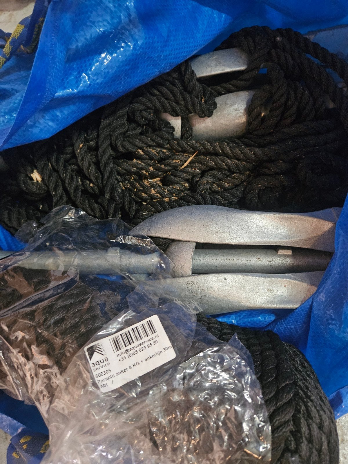 2 Paraplu ankers 8 KG met ankerlijn 30m - Nieuw, Watersport en Boten, Accessoires en Onderhoud, Ophalen, Nieuw, Overige typen