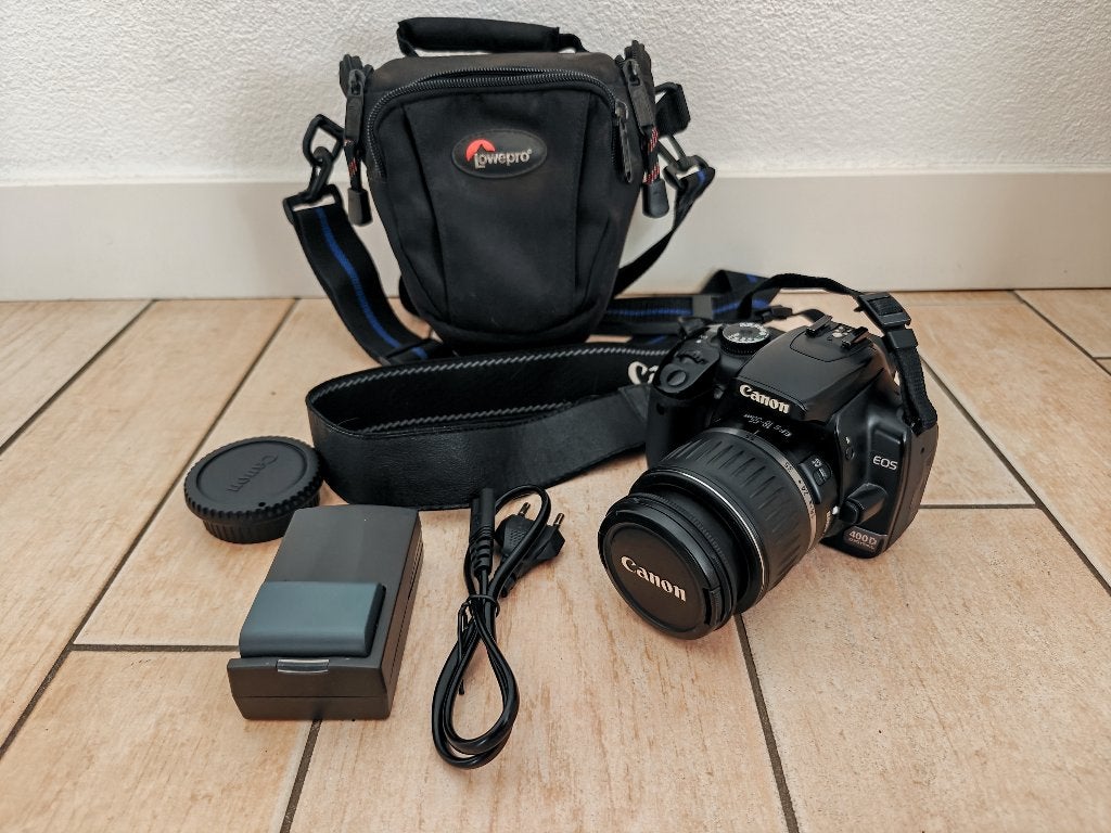 Canon EOS 400D Spiegelreflexcamera met lens en tas, Spiegelreflex, Canon, Ophalen of Verzenden, Zo goed als nieuw