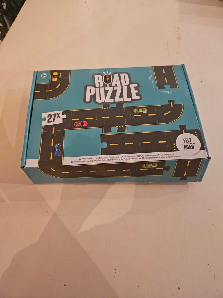 Road Puzzle Vilt Wegdelen - 27 Stukjes, Ophalen of Verzenden, 10 tot 50 stukjes, Zo goed als nieuw, 2 tot 4 jaar