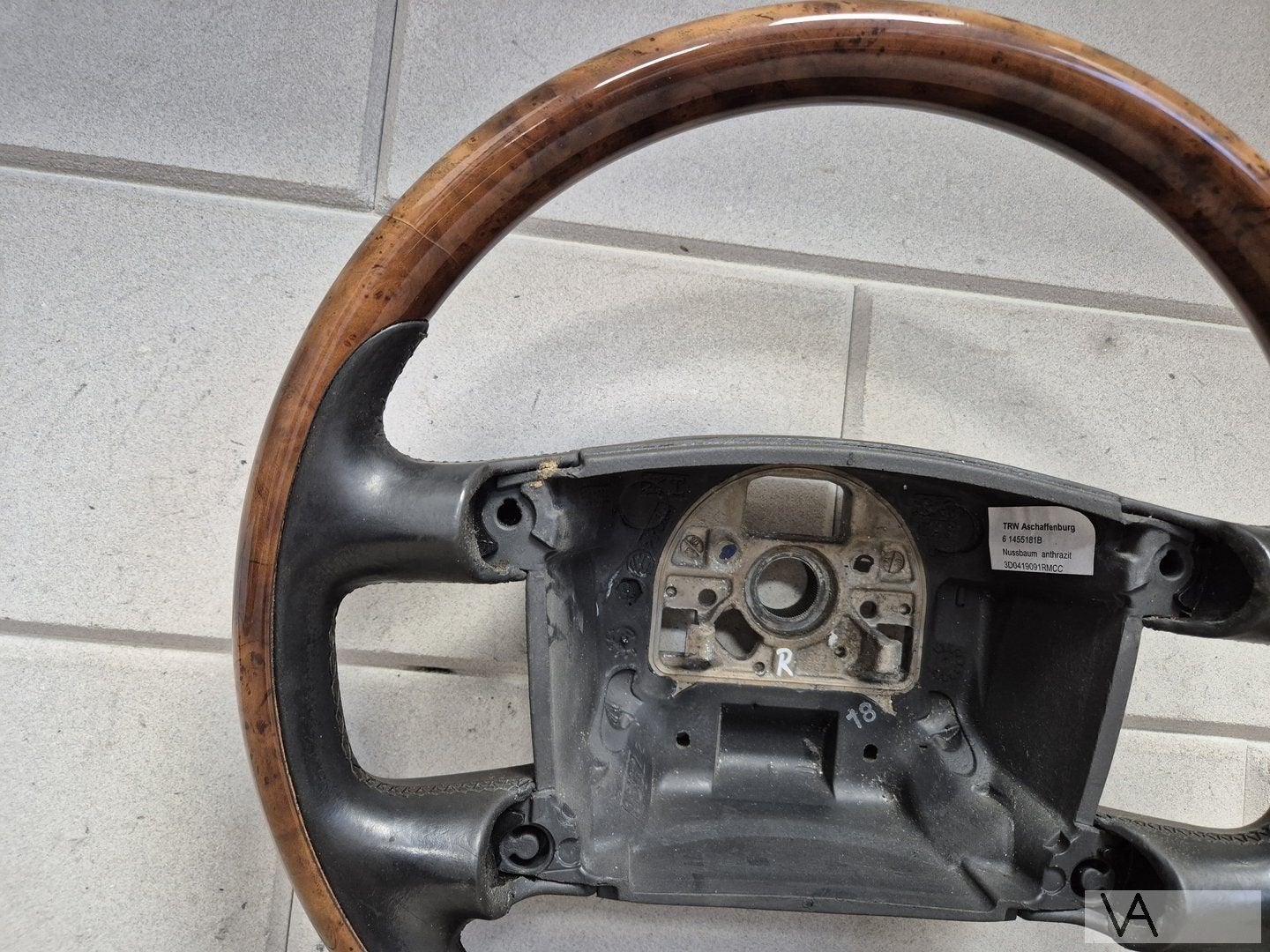 VW Volkswagen Phaeton 2002 - 2009 stuur HOUT antraciet €200, Auto-onderdelen, Gebruikt, -, Volkswagen, -