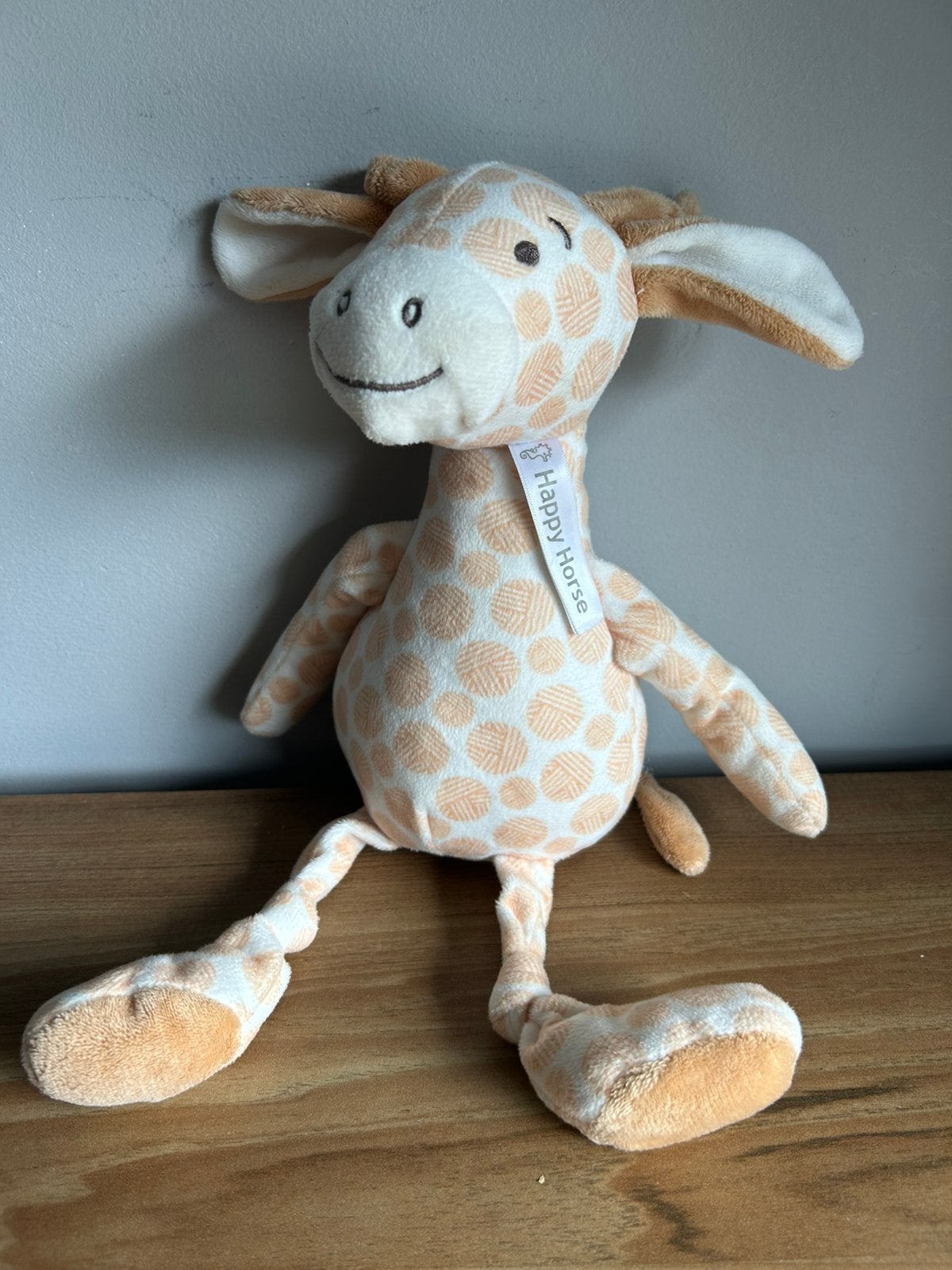 Happy horse giraf giraffe gessy knuffel knuffels knuffeltje, Verzenden, Zo goed als nieuw, Overige typen