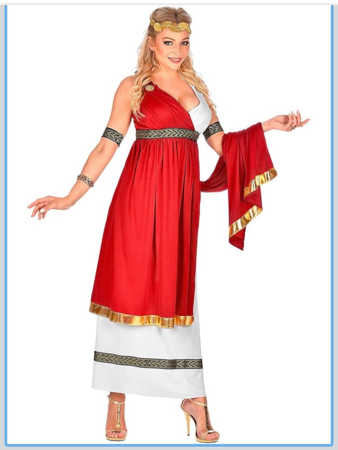 Verkleedkleding Kostuum Romeinse Keizer voor vrouwen Maat L, Carnaval, Maat 42/44 (L), Nieuw, Ophalen of Verzenden