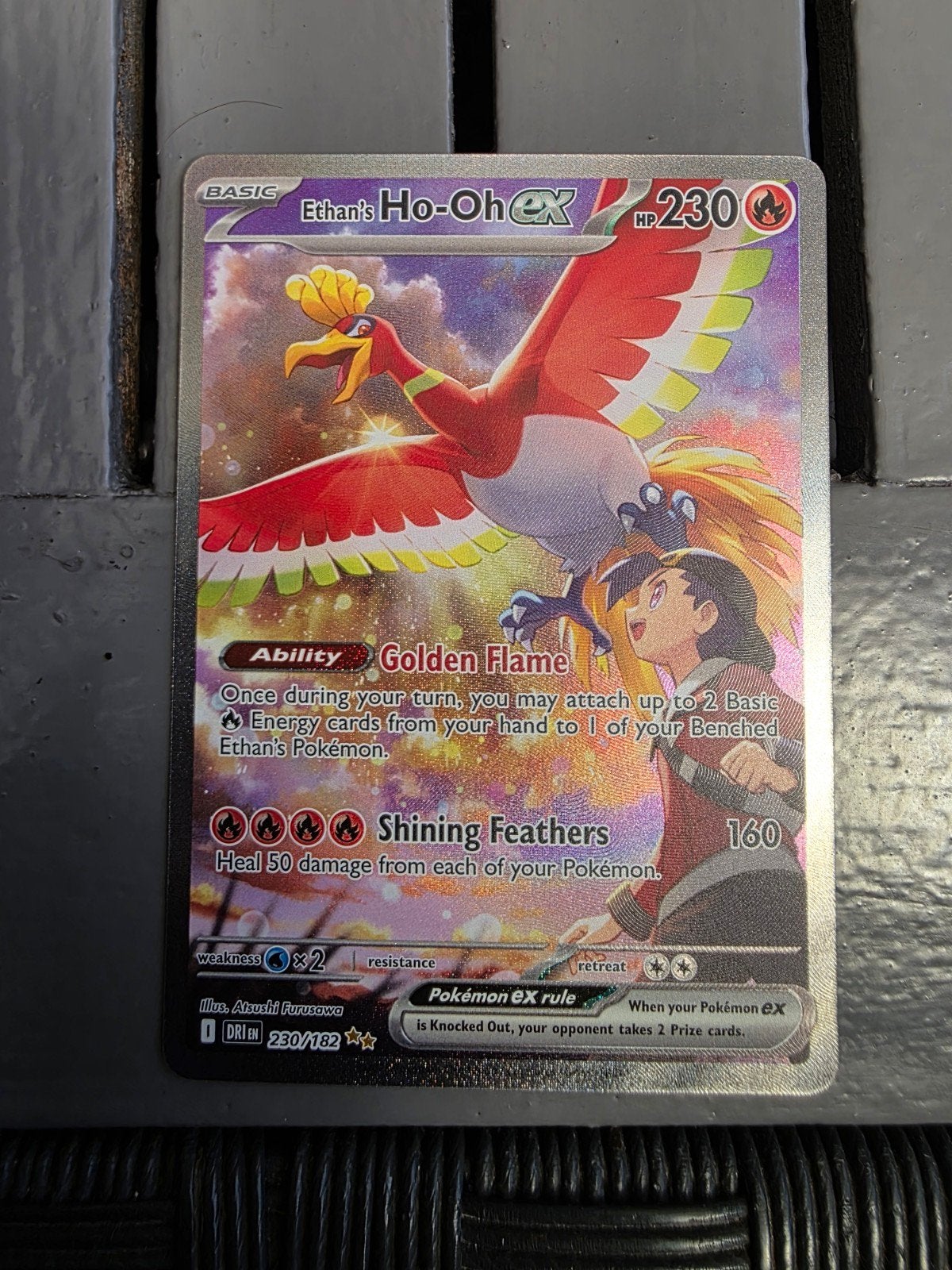 Ethan's Ho-Oh EX - Destined Rivals - 230/182, Ophalen of Verzenden, Nieuw, Losse kaart