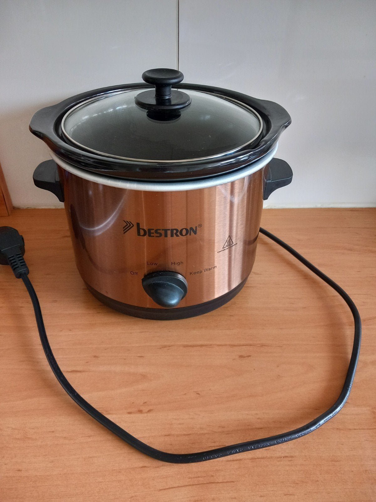 Bestron Slowcooker ASC150CO/L-SCR20 - Koperkleurig, Ophalen, Gebruikt