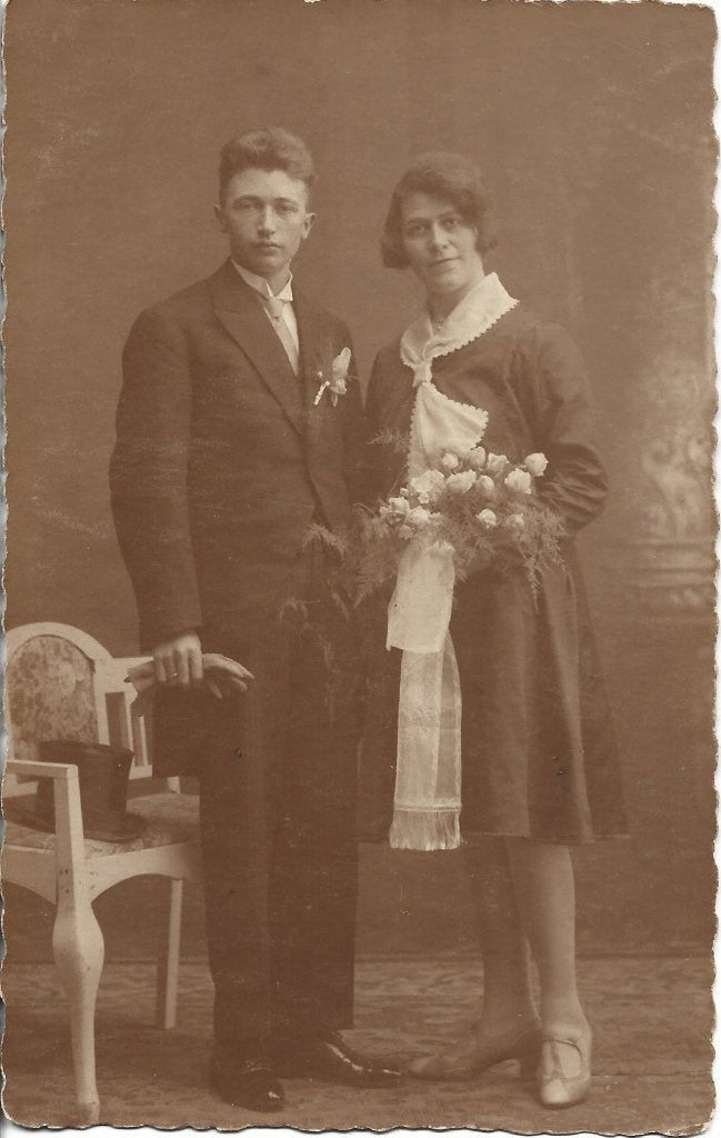 Made-Terheijden-Wagenberg * Huwelijk * Bruidspaar uit 1930, Ophalen of Verzenden, 1920 tot 1940, Gelopen, Noord-Brabant
