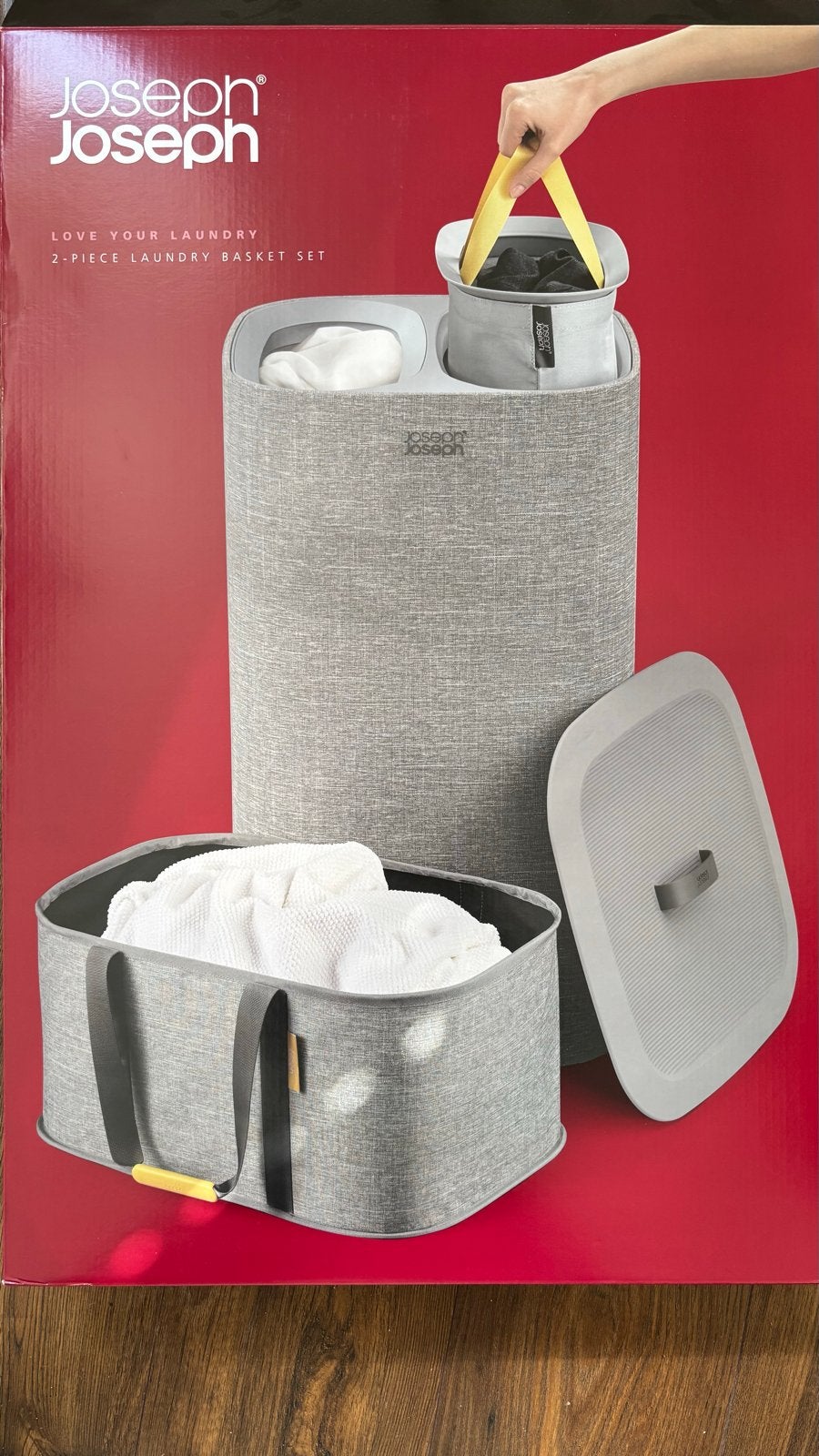 Joseph Joseph Wasmand 60L Nieuw in verpakking, Ophalen, Nieuw, Modern, Grijs