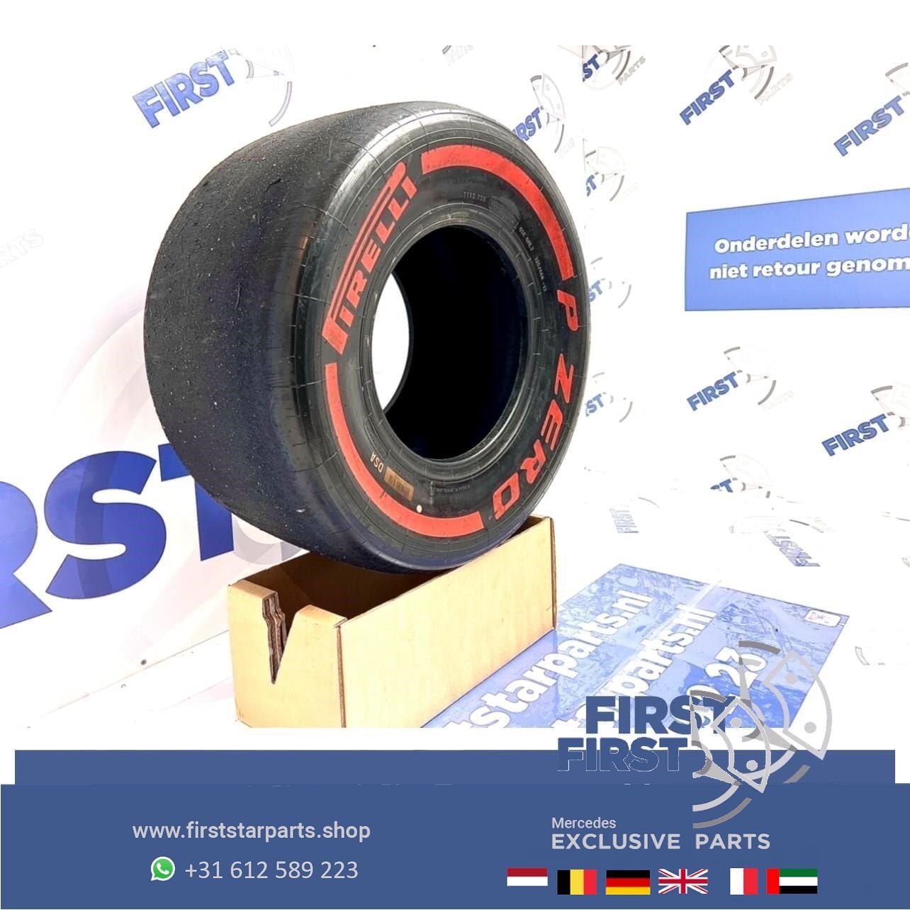 ORIGINELE FORMULE 1 Pirelli P ZERO BAND F1 SLICK ROOD SOFT T, Verzamelen, Gebruikt, -, -, Ophalen of Verzenden