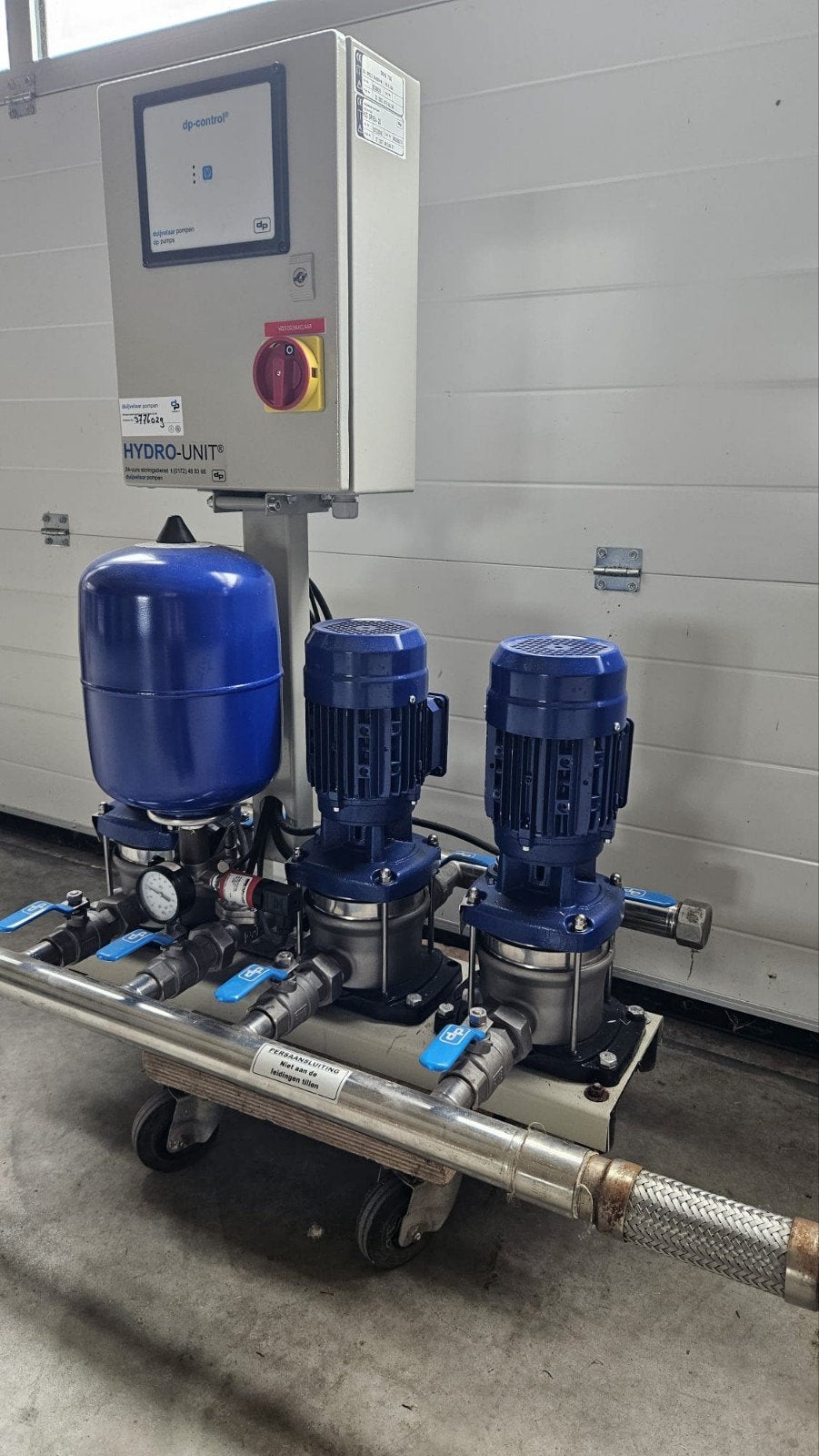 Duijvelaar Hydrofoor  Drukverhogingsinstallatie, Ophalen