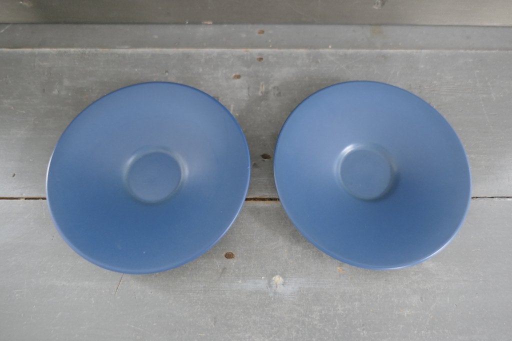 Vintage Royal Goedewaagen schoteltjes 2 stuks Blue Sky, Verzenden, Vintage, Zo goed als nieuw, Kop(pen) en/of Schotel(s)