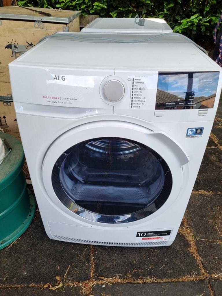 AEG 8000 Serie Lavatherm Absolute Care System Droger, Ophalen, 8 tot 10 kg, Zo goed als nieuw, Voorlader