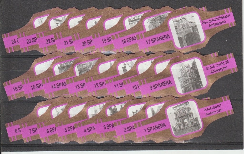 reeks 705  antwerpen  1-24     sigarenbanden, Verzamelen, Rookartikelen, Aanstekers en Luciferdoosjes, Ophalen of Verzenden, Zo goed als nieuw