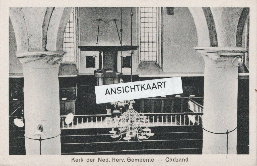 Ansichtkaart Cadzand Kerk der Nederlands Hervormde Gemeente, Verzenden, Voor 1920, Ongelopen, Zeeland