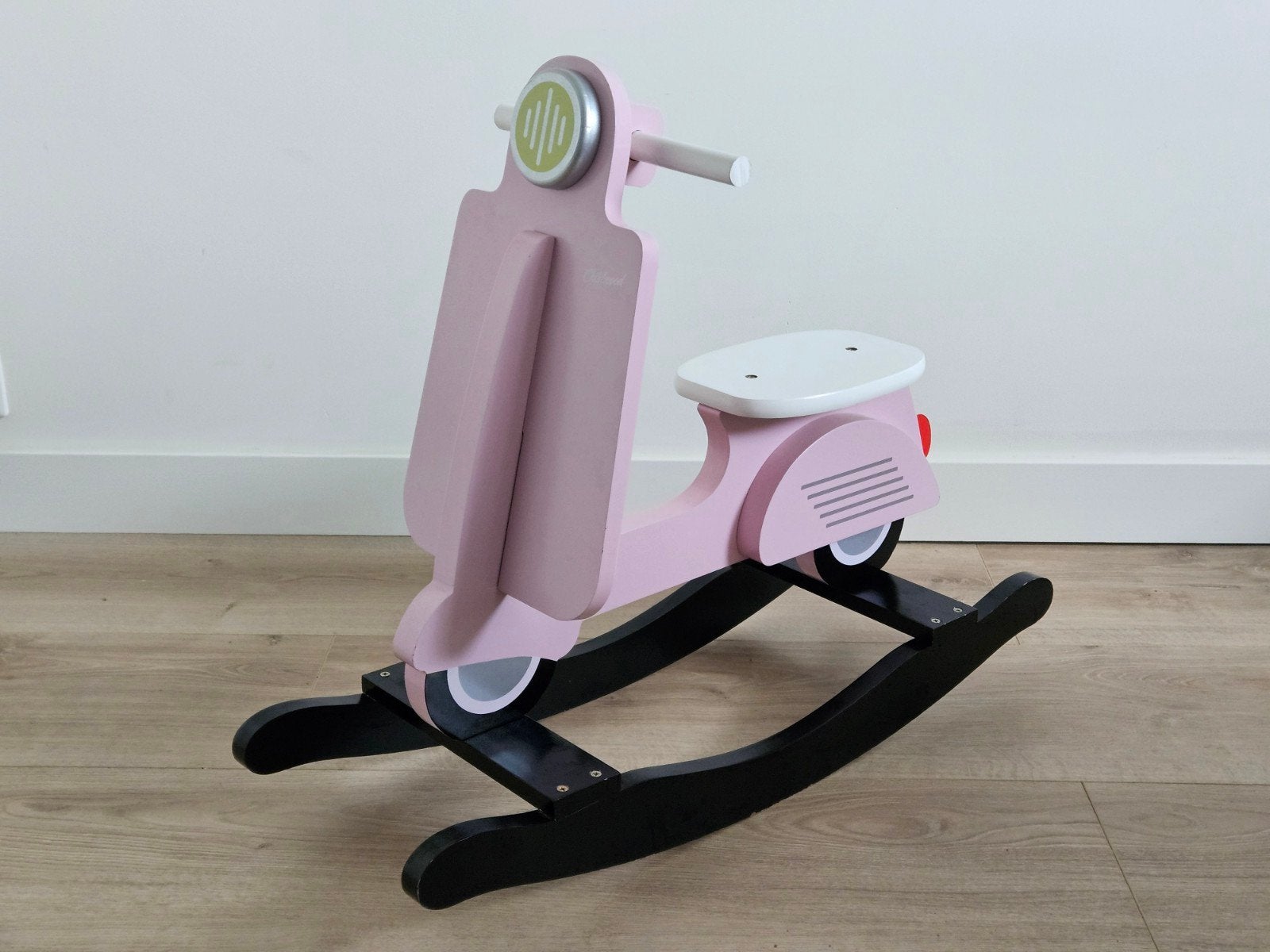 Childwood houten schommel scooter roze, Ophalen, Zo goed als nieuw