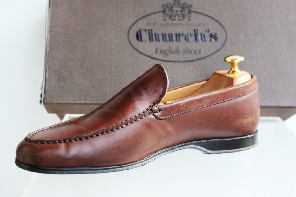 Superieure Church’s Nick loafers in maat 7 F = maat 41, Loafers, Bruin, Ophalen of Verzenden, Zo goed als nieuw