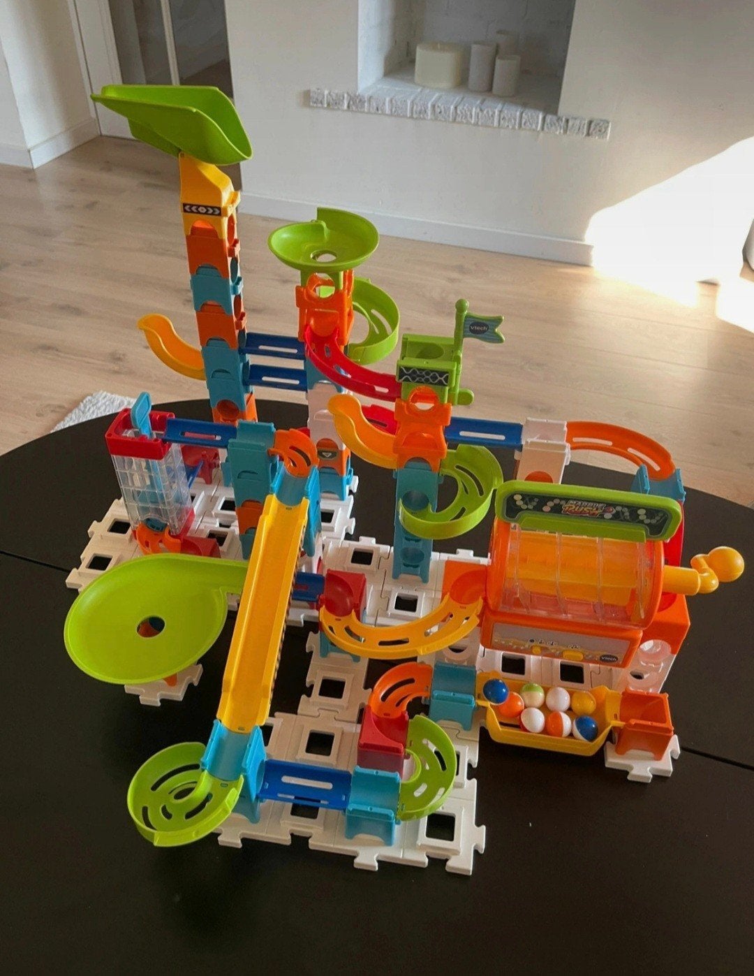 VTech Knikkerbaan met Geluid en Licht, Ophalen of Verzenden, Gebruikt, Bouwen, Met licht