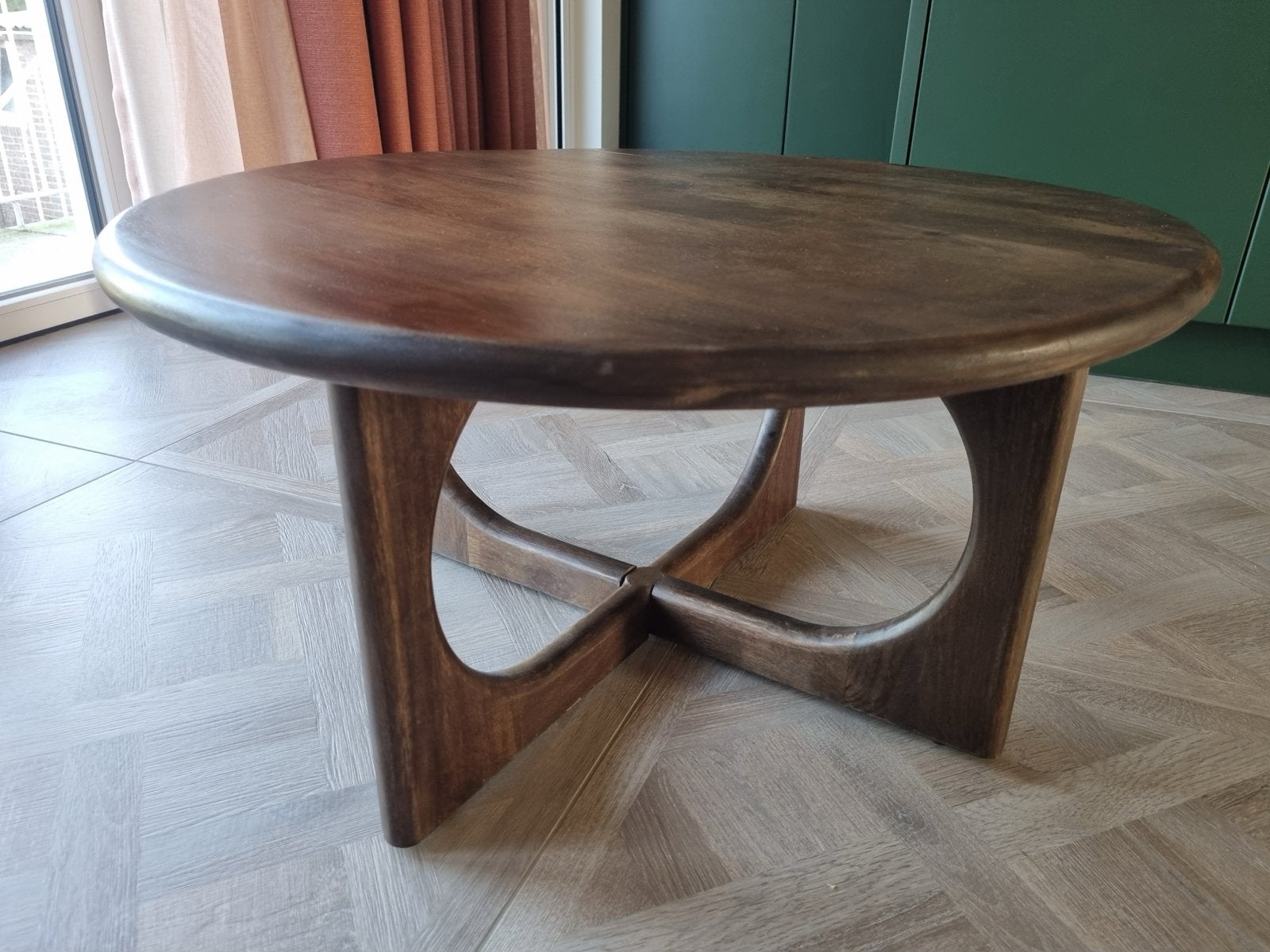 Salontafel MySons Zodiac 80cm - Walnoot, 50 tot 100 cm, Rond, Nieuw, 5 – 50