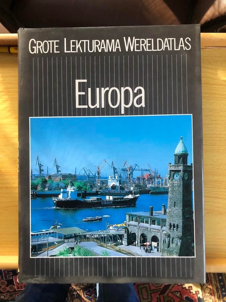 Atlas van de Benelux en Duitsland, Boeken, Ophalen of Verzenden, Zo goed als nieuw, T. van de Velde
