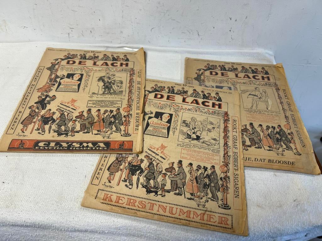 Te Koop : Nederlandse Tijdschrift De Lach 1929 ( 3 Stuks ), Ophalen of Verzenden, 1920 tot 1940, Nederland, Tijdschrift