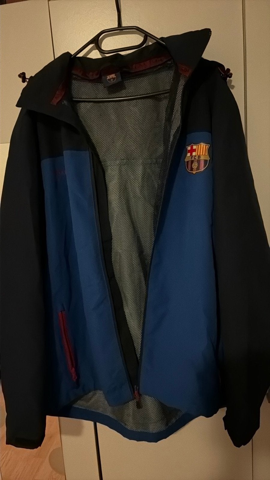 FC Barcelona Windjack - Maat XL, Ophalen, Blauw, Maat 56/58 (XL), Zo goed als nieuw