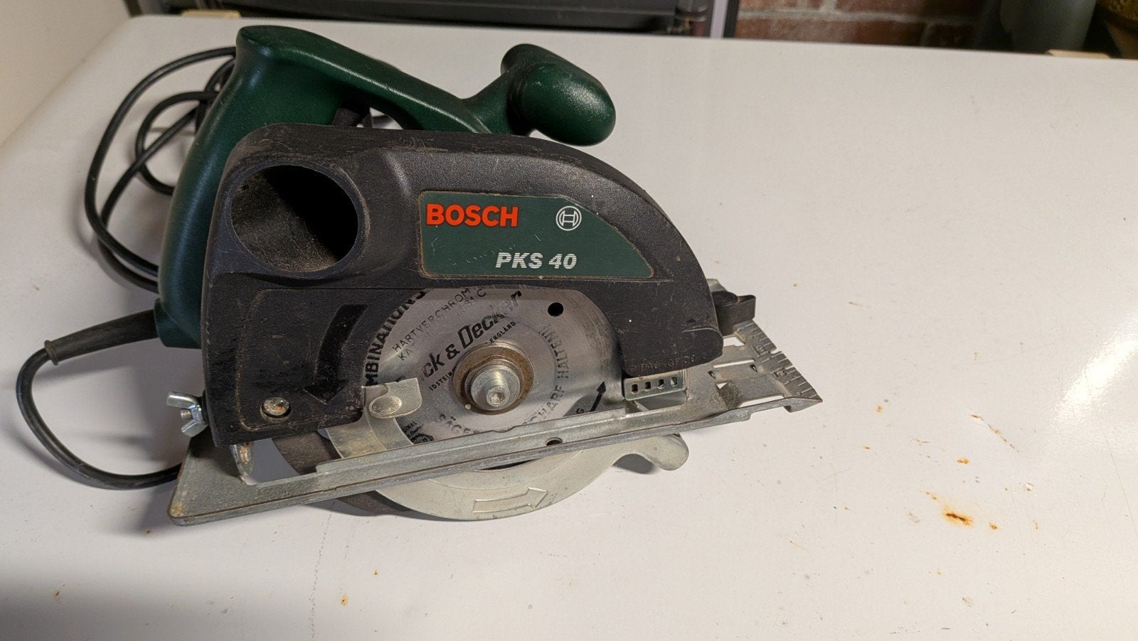 Bosch PKS 40 Handcirkelzaag - Compact en Krachtig, Gebruikt, Cirkelzaag, 600 tot 1200 watt, Ophalen of Verzenden