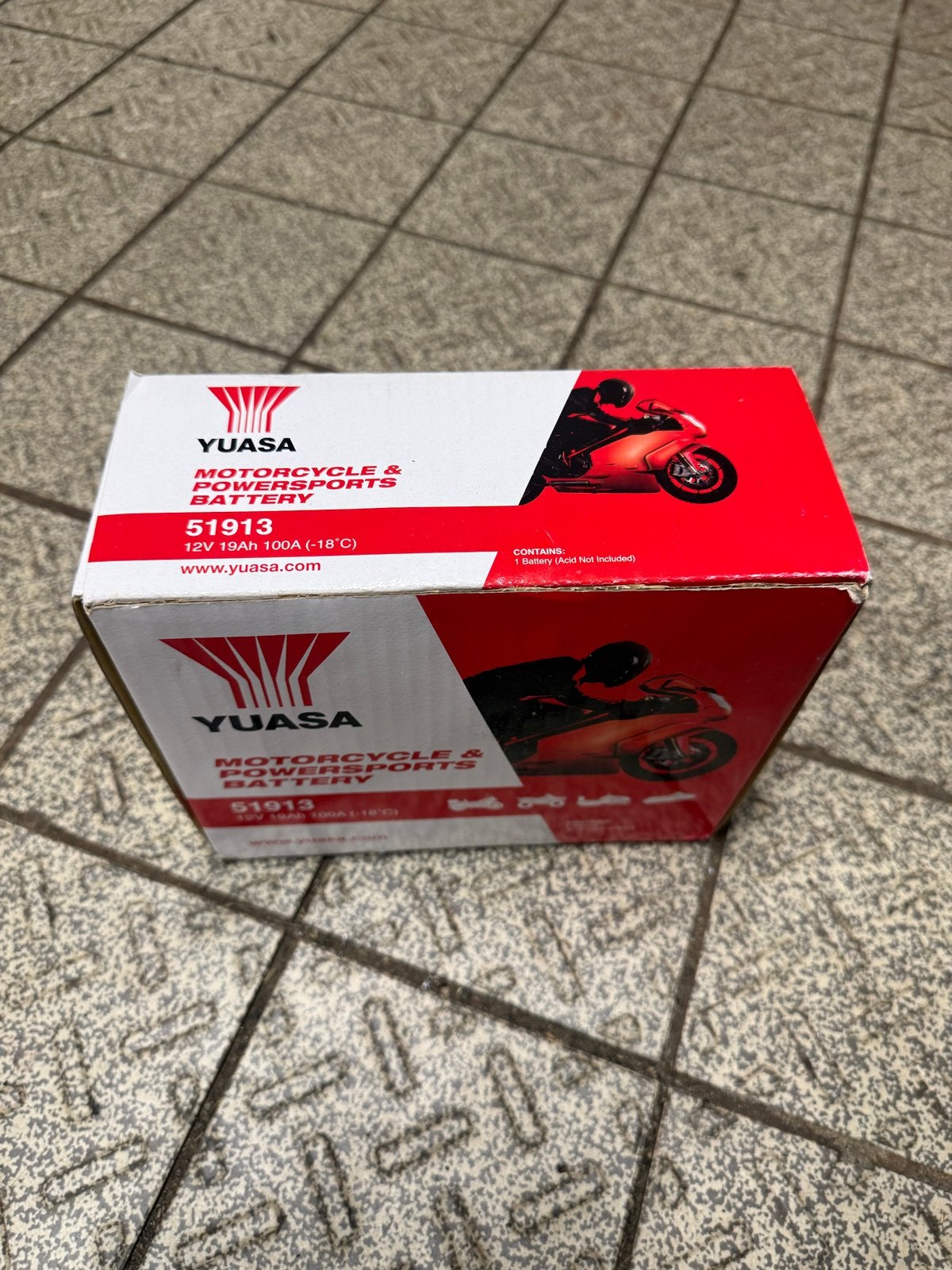 NIEUWE YUASA 51913 MOTOR ACCU – 12V 19Ah ( bmw ), Ophalen of Verzenden, Nieuw