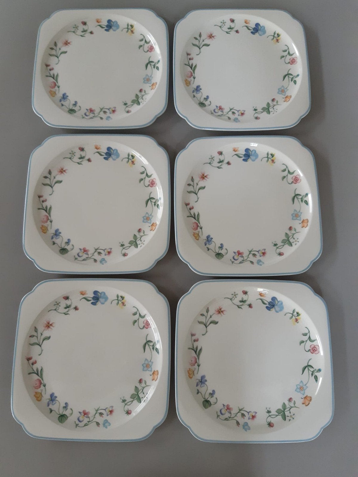 Vierkante Ovenvaste  Dinerborden Villeroy & Boch Mariposa, Ophalen of Verzenden, Zo goed als nieuw, Bord(en), Overige stijlen