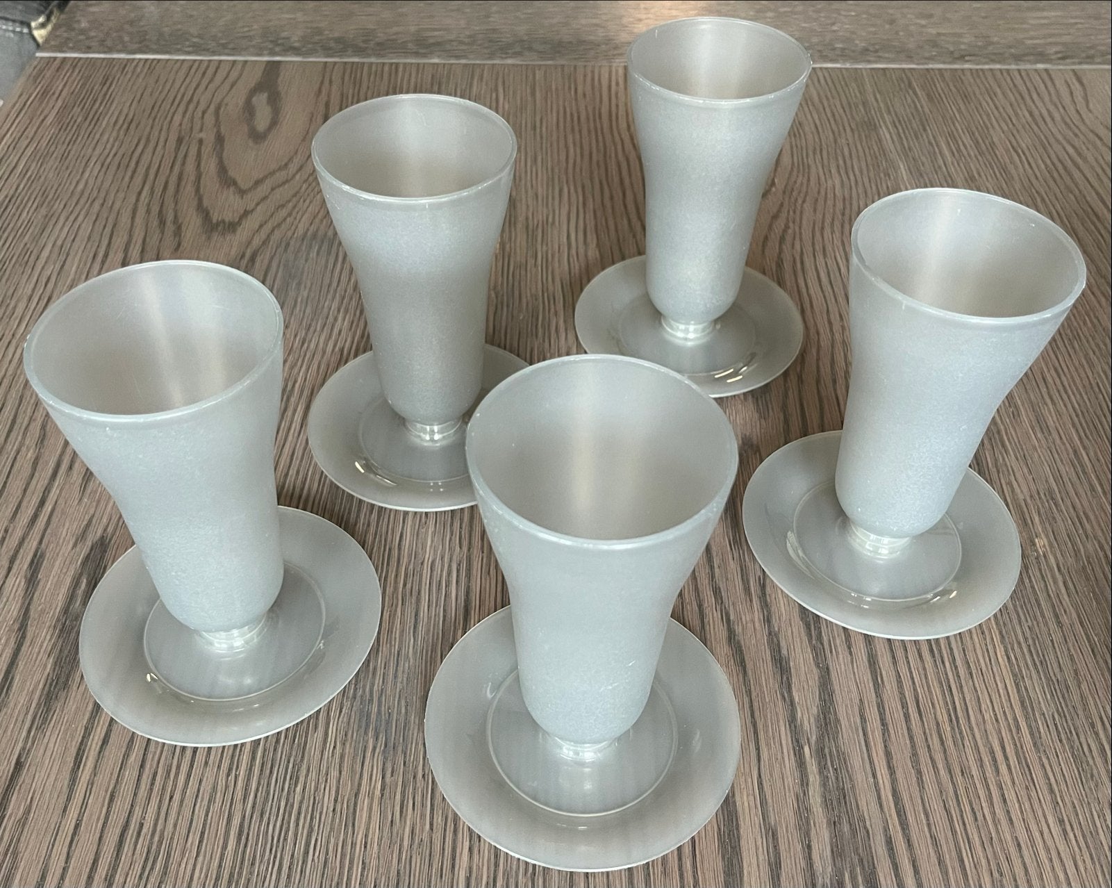 Set van 5 Tupperware ijs of dessertglazen/coupe’s, Ophalen of Verzenden, Gebruikt, Overige kleuren, Overige typen