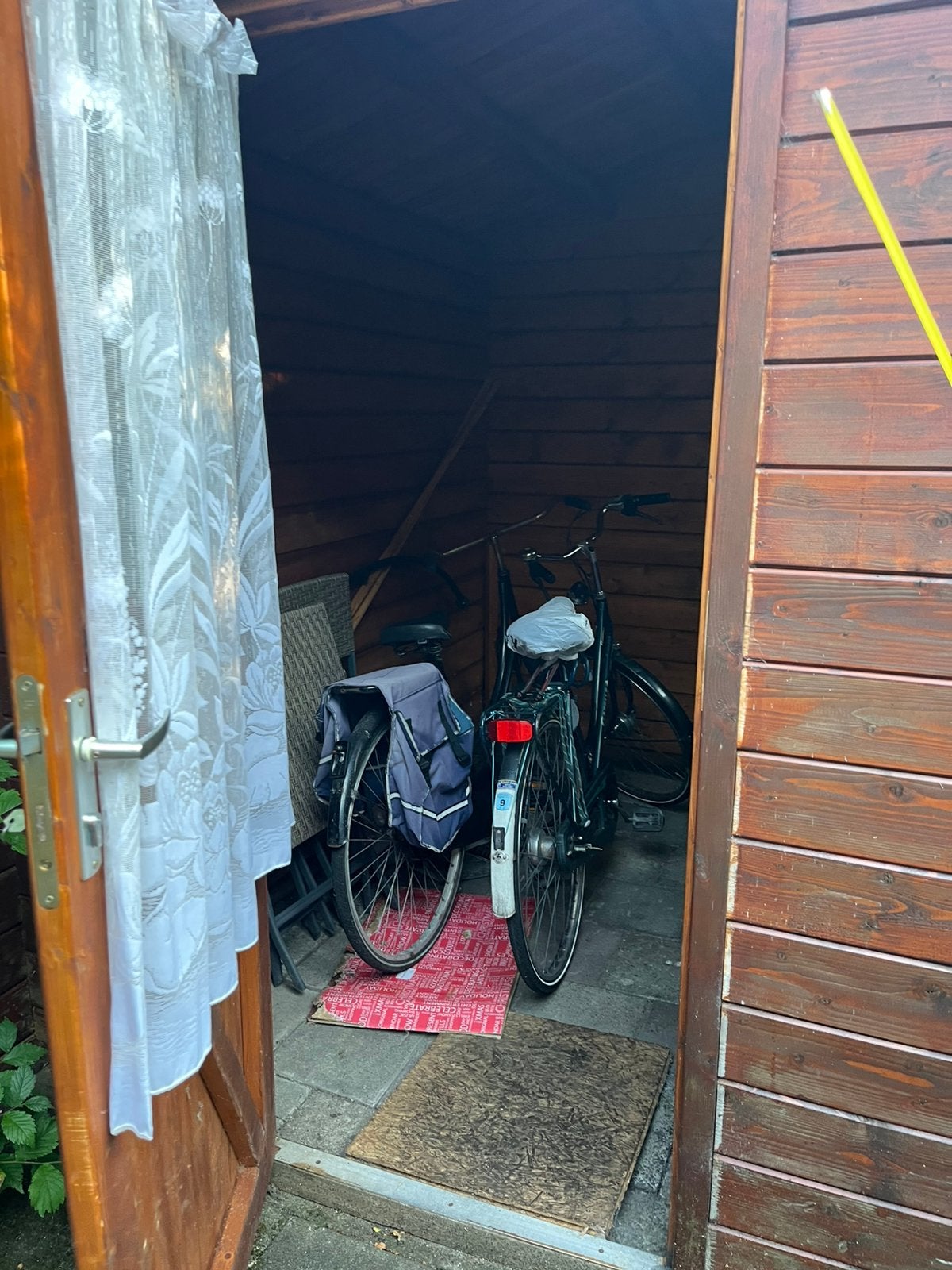 Net tuinhuisje, Tuinhuis, 2 ramen, Met overkapping, Hout