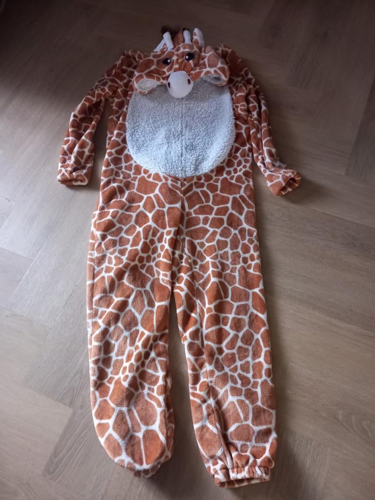 Leuke Giraffe Onesie Maat L - Ideaal voor Feestjes!, Ophalen of Verzenden, Zo goed als nieuw, Maat 42/44 (L), Bruin