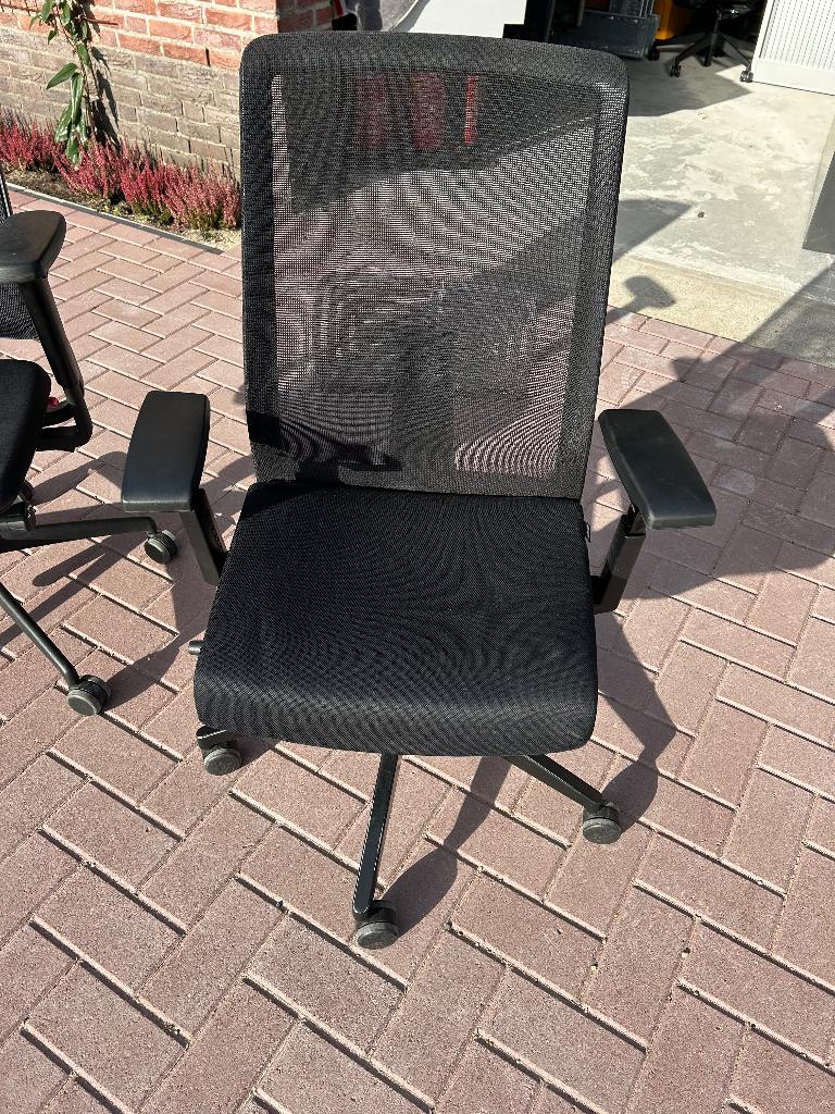 A-merk ergonomische bureaustoelen Haworth, Vitra, Ophalen, Gebruikt, Zwart, Bureaustoel