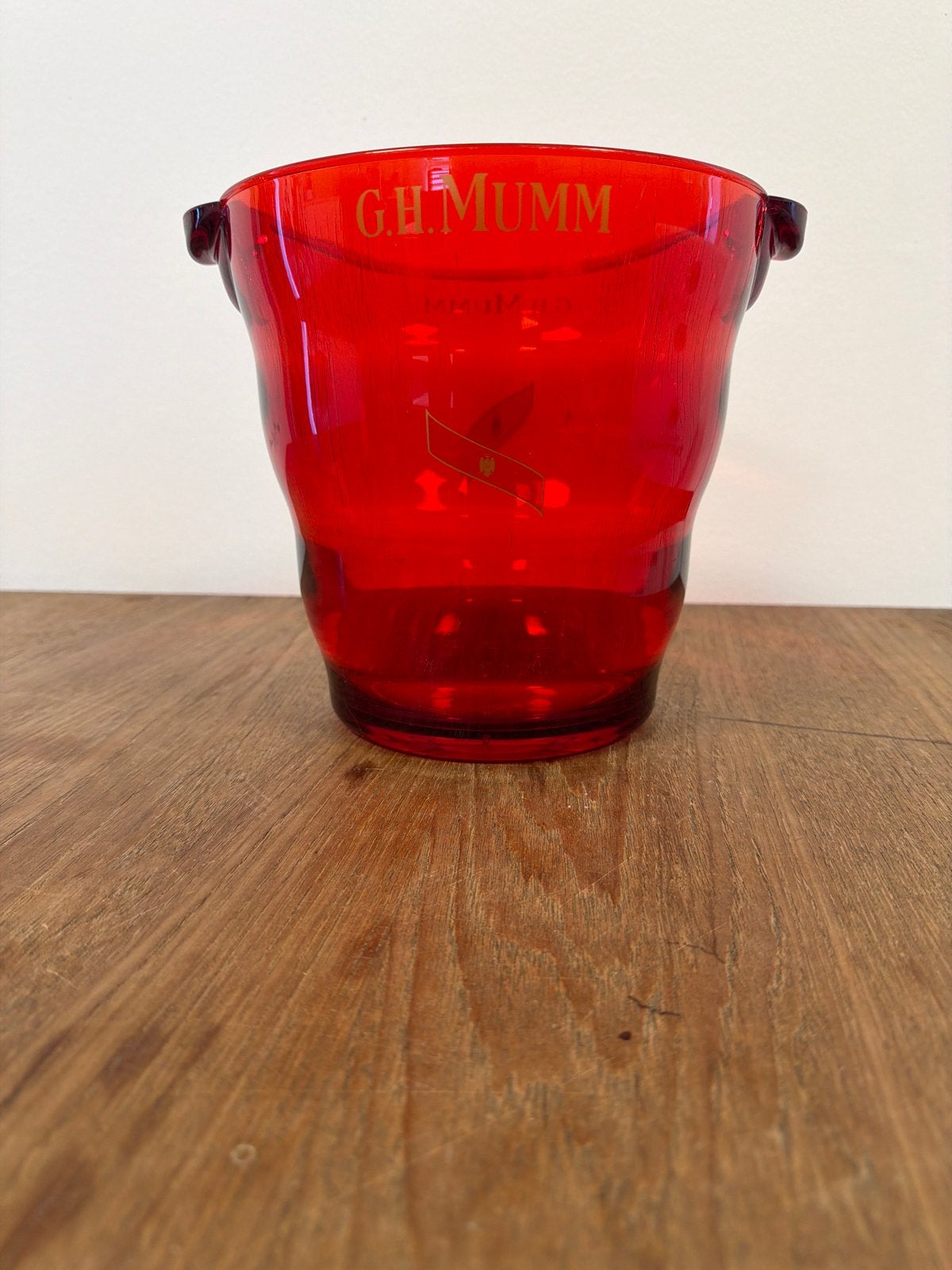 G.H. Mumm Champagnekoeler - Rood Acryl, Ophalen of Verzenden, Gebruikt