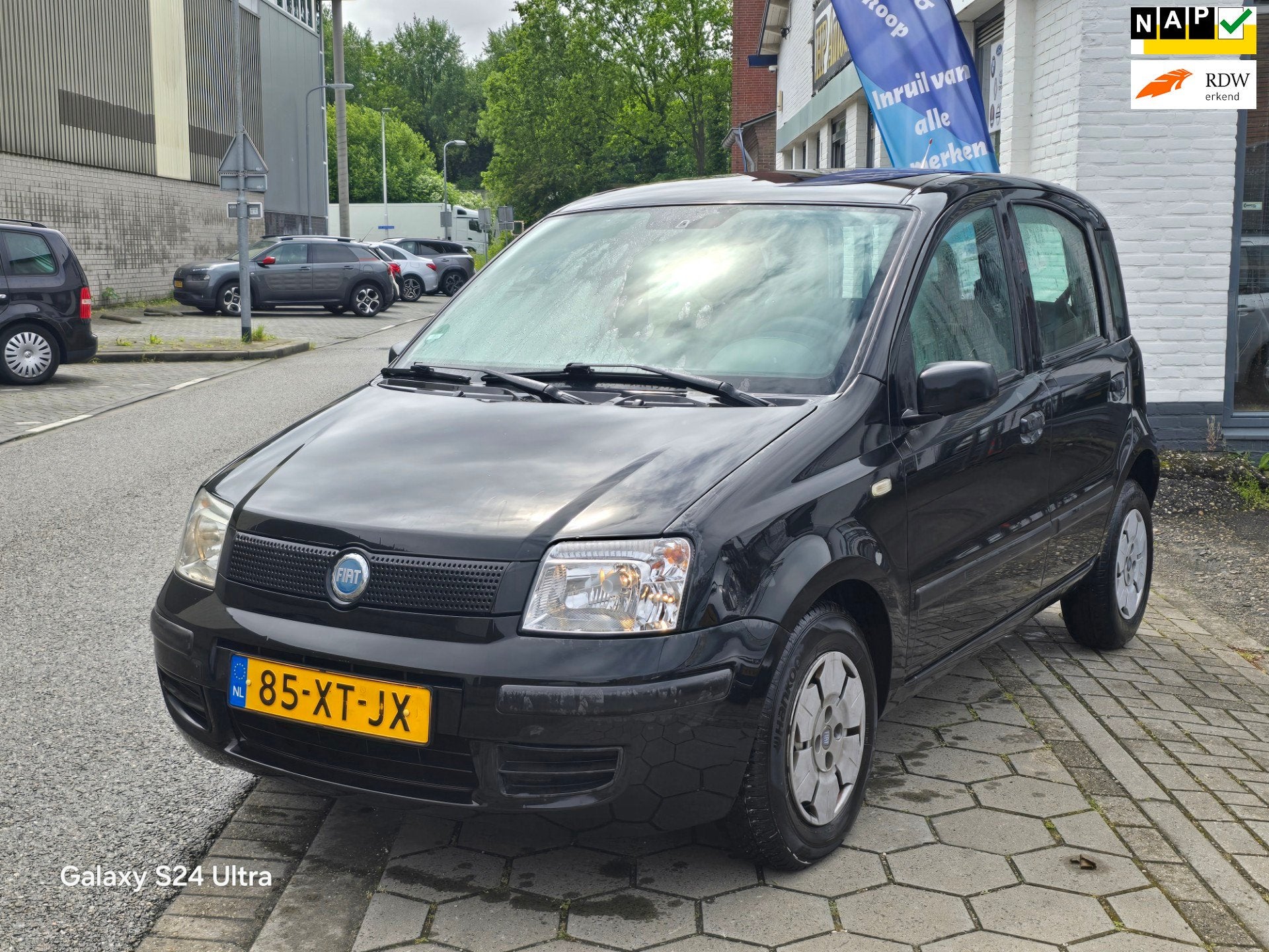 Fiat Panda 1.1 Active*1e eig*nap*apk*rijd zeer goed*inruil m, Auto's, Fiat, Voorwielaandrijving, Airbags, 4 stoelen, Zwart