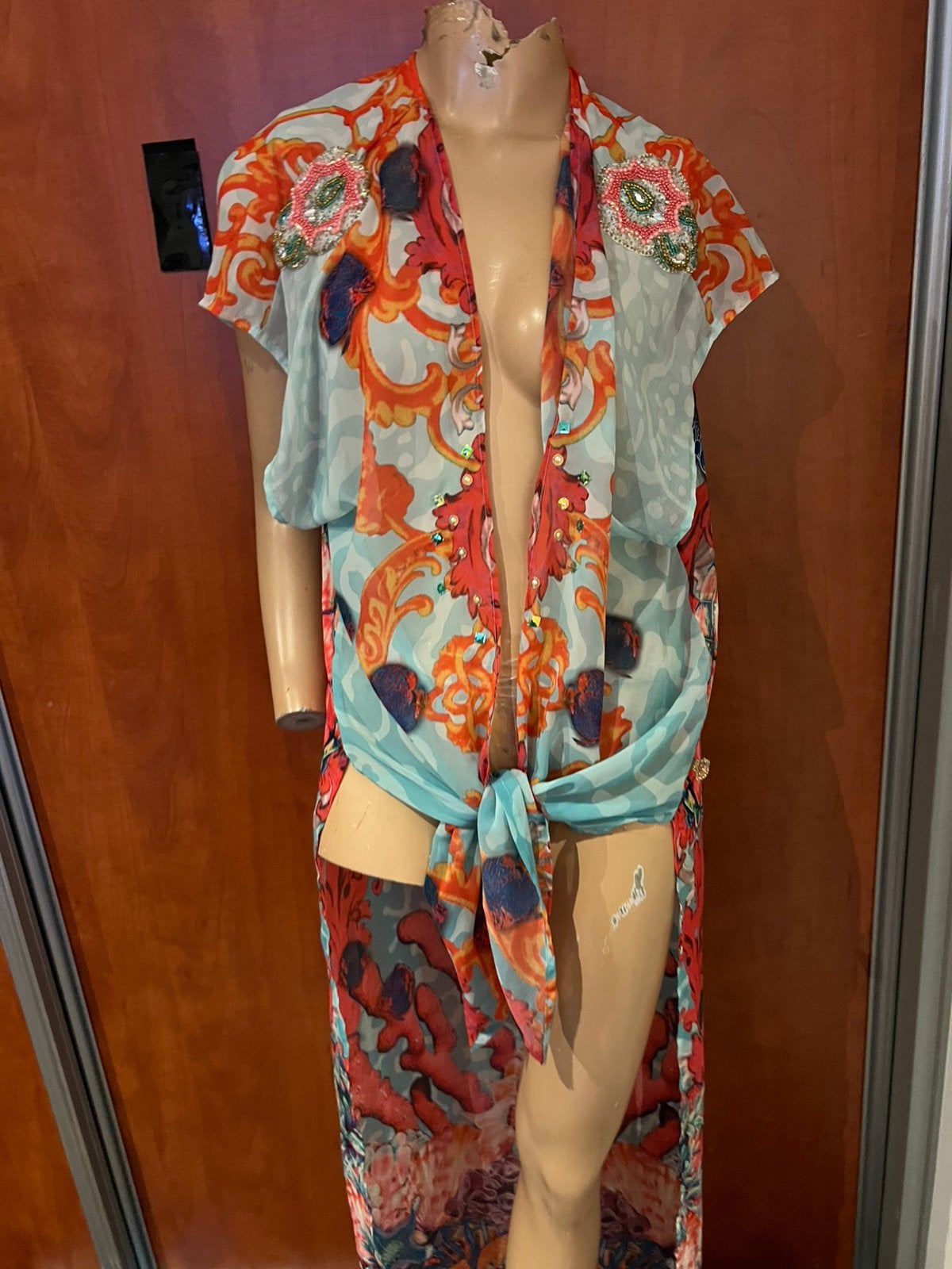 PARADIZIA blouse met kralen, 1 maat, origineel, zgan, Kleding | Dames, Maat 38/40 (M), Overige kleuren, Ophalen of Verzenden, Zo goed als nieuw