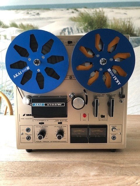 Akai 1722W  bandrecorder evt. met banden en metalen reels, Ophalen, Bandrecorder, Met banden