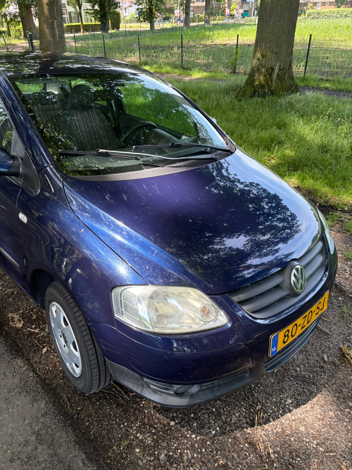 Volkswagen Fox 1.2 40KW 2008 Blauw, Auto's, Volkswagen, Voorwielaandrijving, 969 kg, 1198 cc, Origineel Nederlands