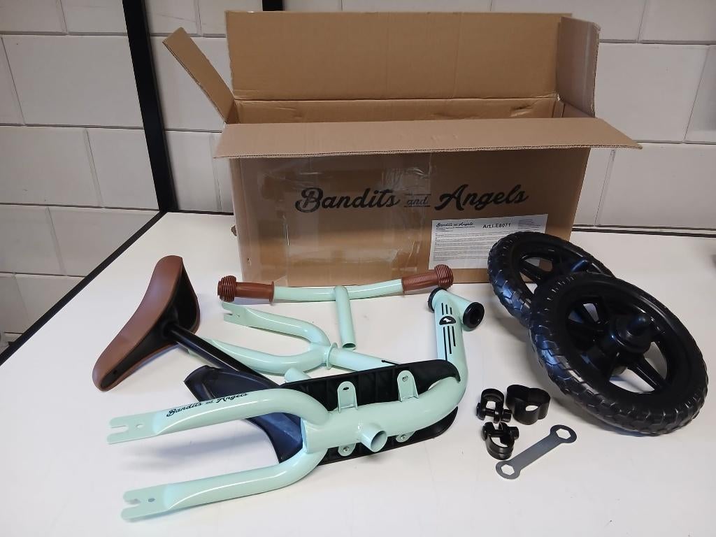 Bandits & Angels loopfiets Starter mint groen limited nr 12, Kinderen en Baby's, Speelgoed | Buiten | Voertuigen en Loopfietsen