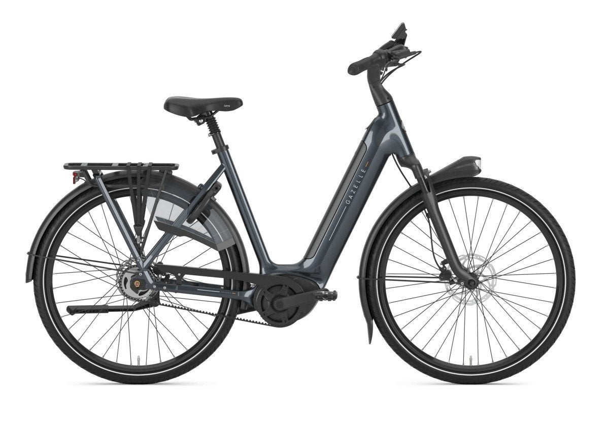 GAZELLE Grenoble C5 540wh Dames Anthracite Grey Glans 49cm, Ophalen, -, -, Nieuw