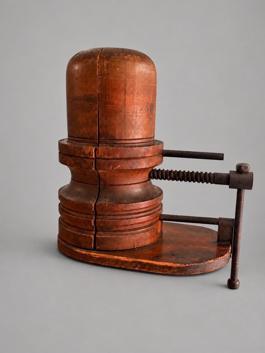​ Unieke Antieke Houten Hoedenoprekker / Hoedenblok (Ca. 1, Ophalen of Verzenden