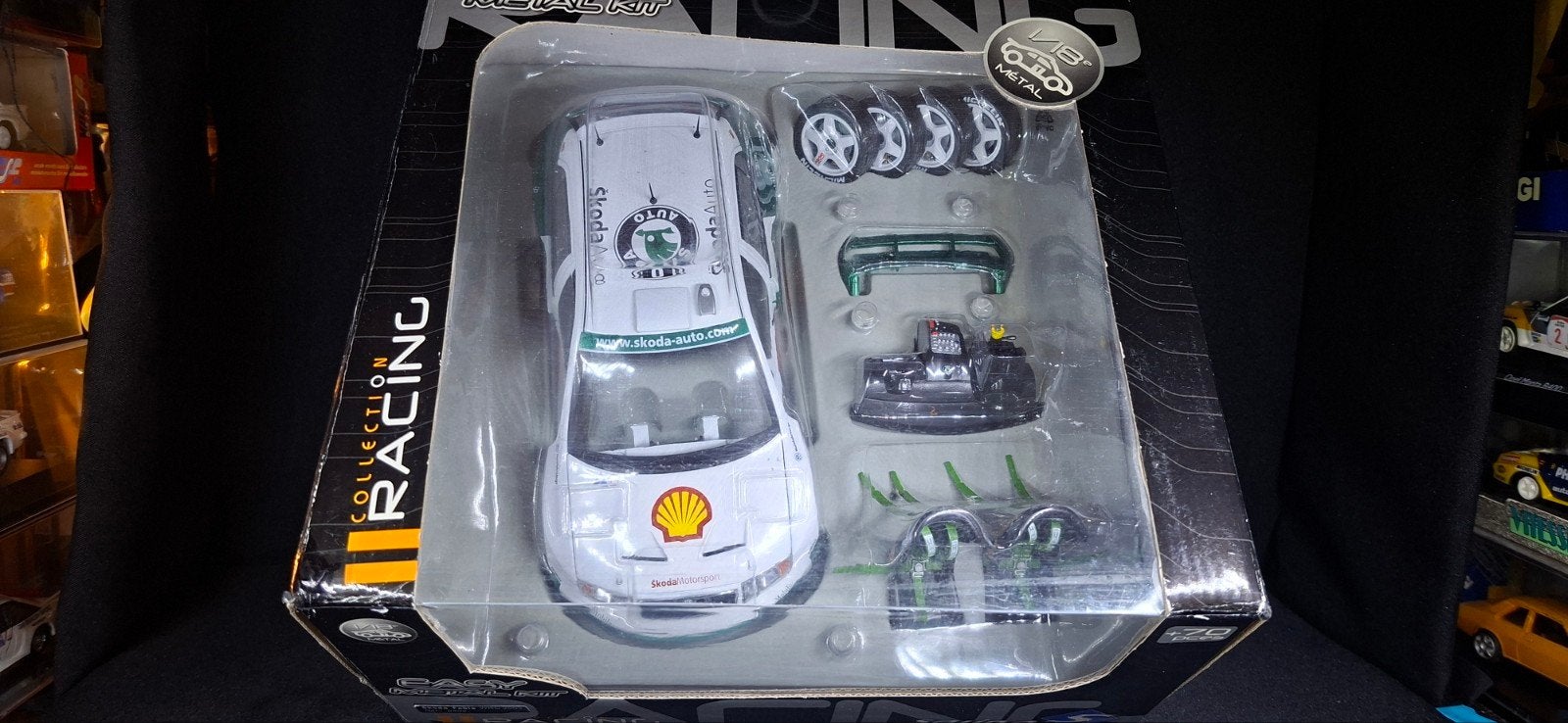 Zeldzame Solido Skoda Fabia WRC 2003 Easy Metal Kit BIEDEN, Ophalen of Verzenden, Nieuw, Auto, Overige merken