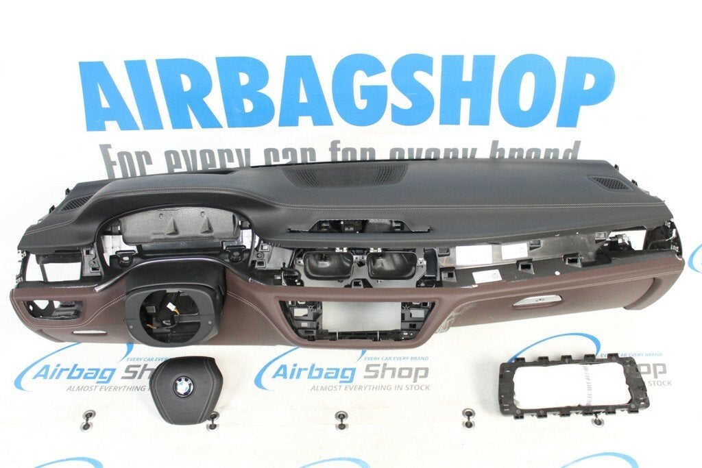 Airbag set Dashboard leer bruin HUD BMW 7 G11 G12 2015-heden, Gebruikt, Ophalen of Verzenden
