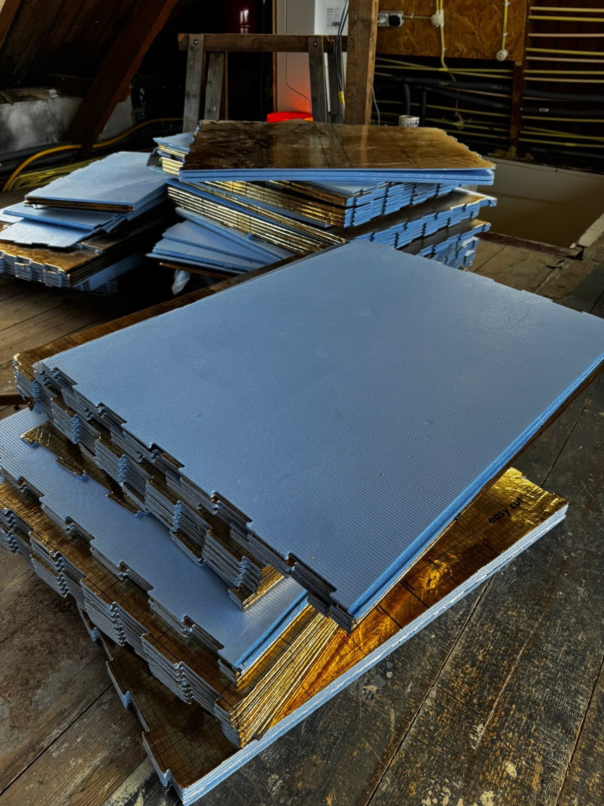 Ondervloer Easy Cut Gold 5mm 10db, Overige materialen, Zo goed als nieuw, 15 m² of meer, Vloerisolatie