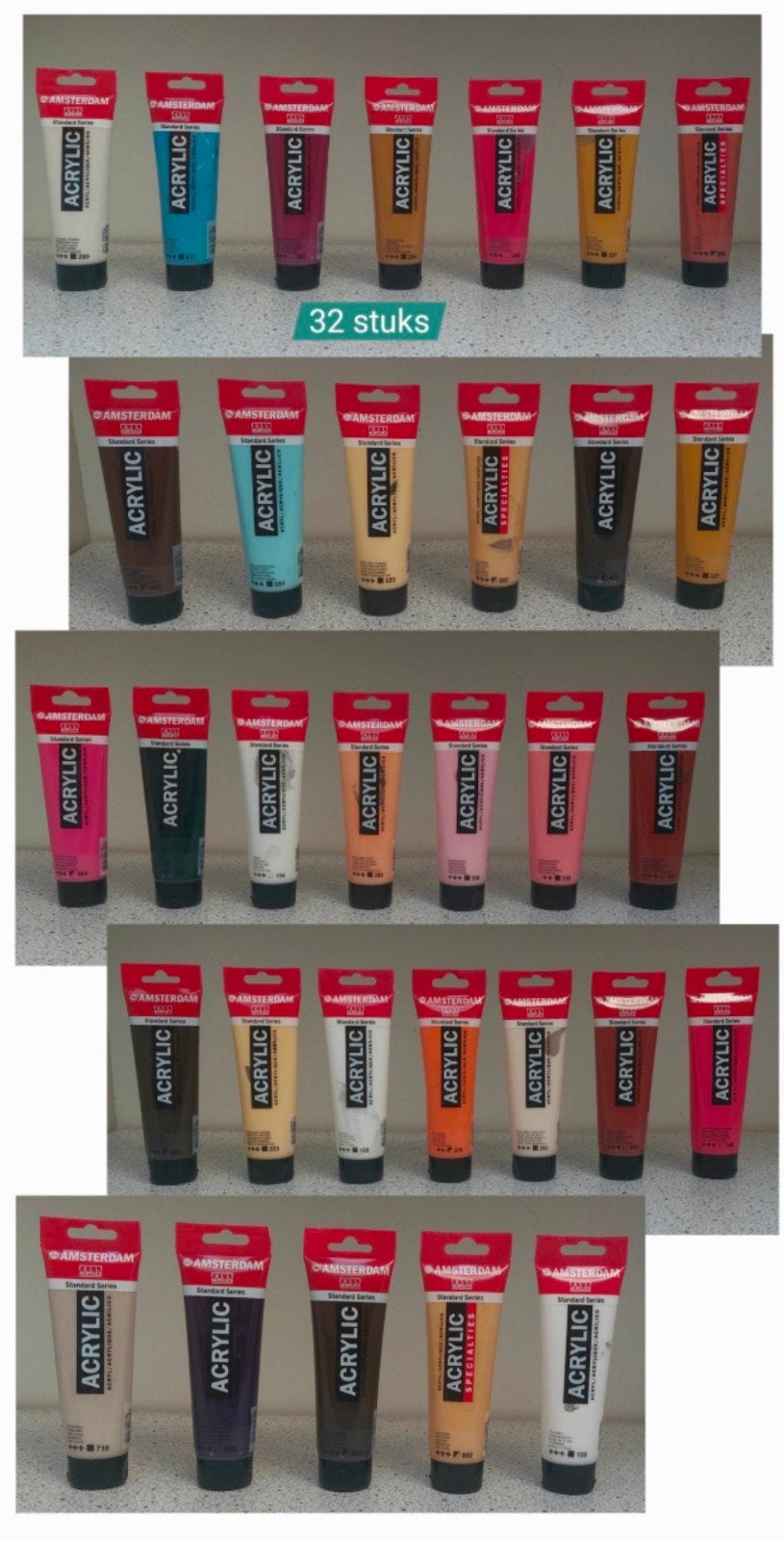 Diverse Amsterdam Acrylverf 32
tubes voor £160, Ophalen of Verzenden, Nieuw, Acrylverf
