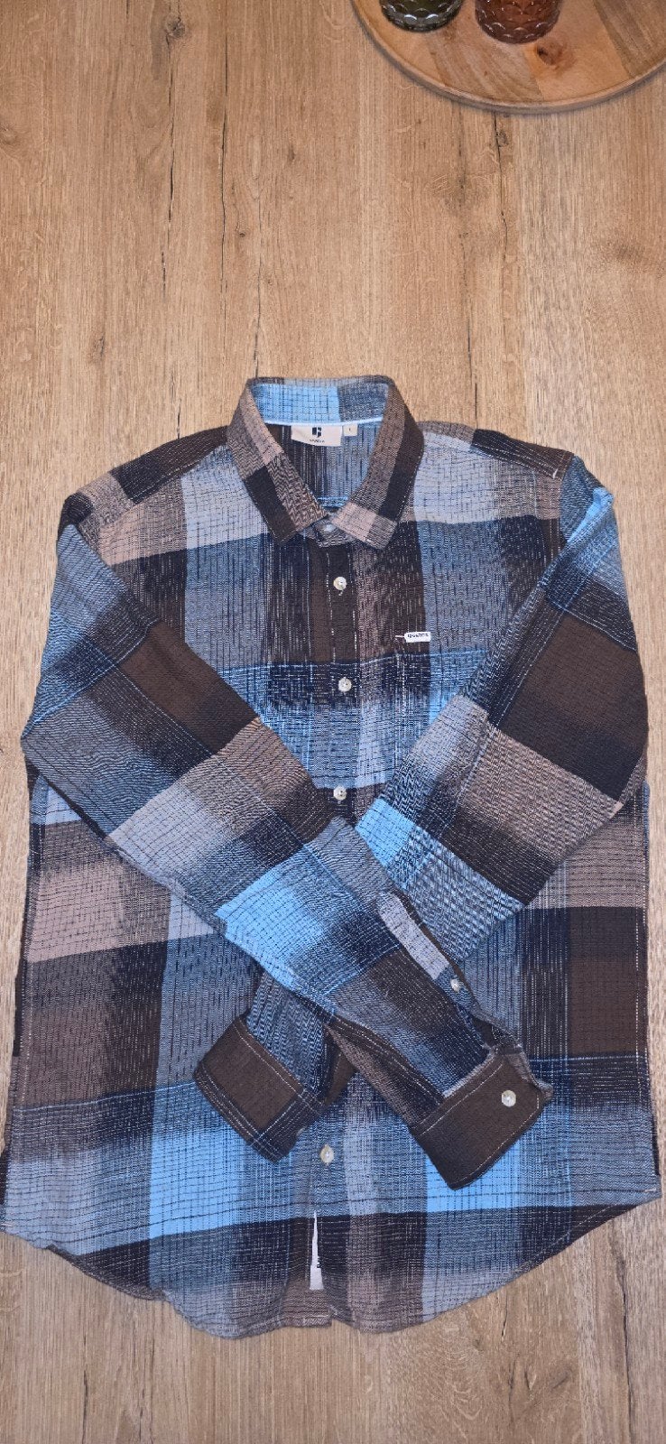 Garcia Geruit Overshirt Maat M - Prima Staat, Meerkleurig, Garcia, Zo goed als nieuw, Halswijdte 39/40 (M)