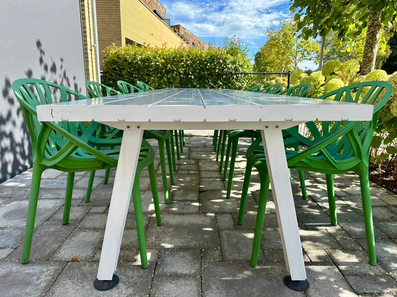 Extremis Outdoor Marina Collectie in Off-White Tafel 335 Cm, Ophalen, Gebruikt, Overige materialen, Stapelbaar