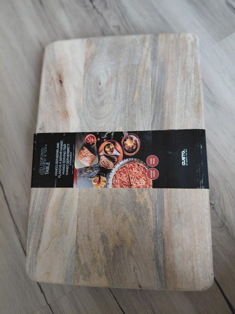 Gusta serveerplank nieuw, Huis en Inrichting, Woonaccessoires | Dienbladen, Ophalen, Nieuw, Rechthoekig, Hout