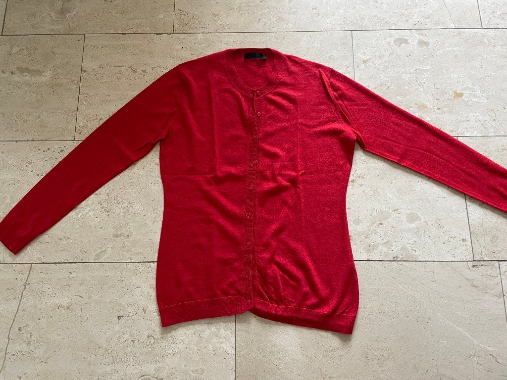 FFC: z.g.a.n. rood, prachtig dun vestje maat M of L, Maat 38/40 (M), Verzenden, Rood, FFC