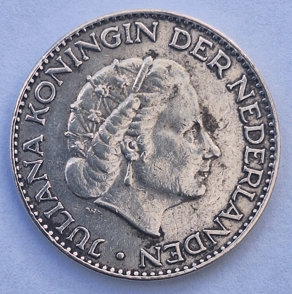 Zilveren gulden 1957 - Juliana - Nederland, Postzegels en Munten, Munten | Nederland, 1 gulden, Koningin Juliana, Verzenden, Zilver