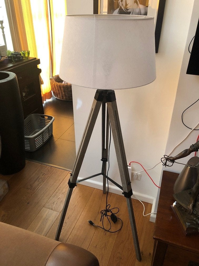 Nieuwe vloerlamp - staande lamp rustieke driepoot flamant, Wilms, Nieuw, Landelijk, 150 tot 200 cm